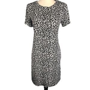 MK  Cheetah Cold Shoulder dress small